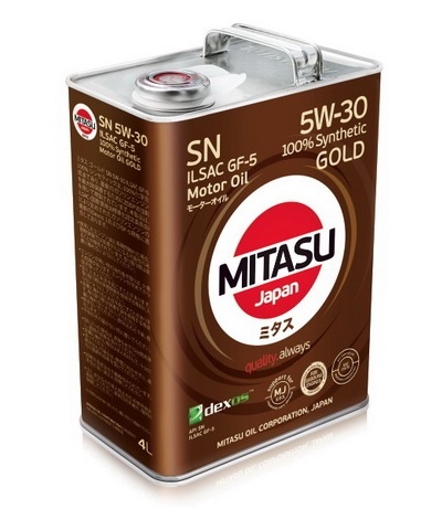 MJ-101 MITASU GOLD SN 5W-30 ILSAC GF-5 100% Synthetic