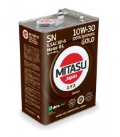 MJ-105 MITASU GOLD SN 10W-30 ILSAC GF-5 100% Synthetic