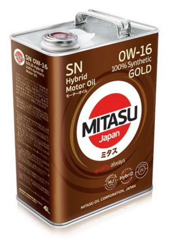 MJ-106 MITASU GOLD HYBRID SN 0W-16 100% Synthetic