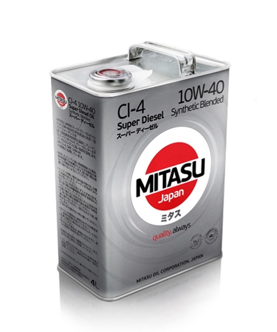 MJ-222 MITASU SUPER DIESEL CI-4 10W-40 Synthetic Blended