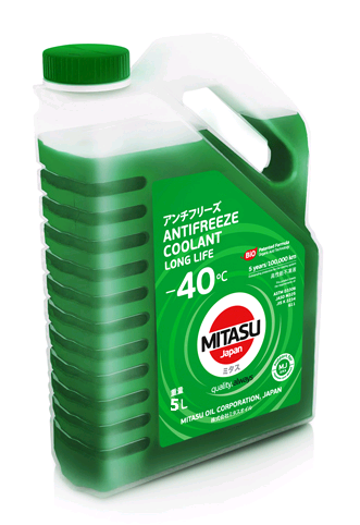 Mj-642. Mitasu Green Long Life Antifreeze/ Coolant – 40°C - Coolant - Płyny Chłodnicze - Produkty - Mitasu Oil