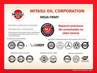 Mitasu - japońskie oleje, płyny i smary. Jakość. Przede wszystkim.