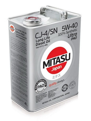 MJ-211 MITASU ULTRA PAO DIESEL CJ-4/SN 5W-40 100% Synthetic