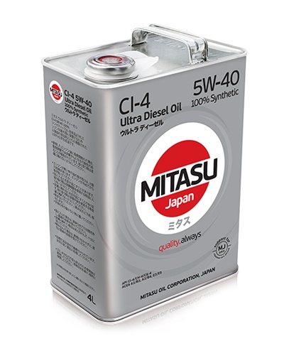 MJ-212 MITASU ULTRA DIESEL CI-4 5W-40 100% Synthetic