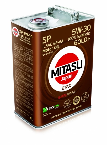 MJ-P01 MITASU GOLD Plus SP 5W-30 ILSAC GF-6A 100% Synthetic