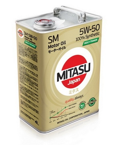 MJ-M13 MITASU MOLY-TRiMER SM 5W-50 100% Synthetic
