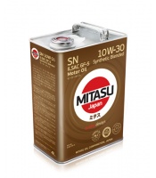 MJ-121 MITASU MOTOR OIL SN 10W-30 ILSAC GF-5 Synthetic Blended