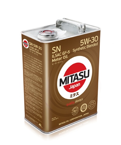 MJ-120 MITASU MOTOR OIL SN 5W-30 ILSAC GF-5 Synthetic Blended