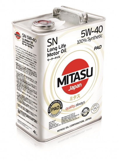 MJ-112 MITASU PAO SN 5W-40 100% Synthetic